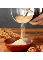 مطحنة حبوب القهوة الكهربائية من الفولاذ المقاوم للصدأ مع 4 شفرات، مطحنة منزلية متعددة الوظائف للقهوة والفلفل والمكسرات والملح والتوابل والذرة - مطحنة كهربائية عالية السرعة