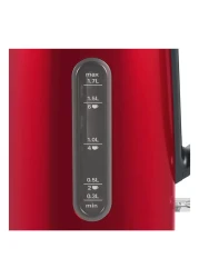 Bosch DesignLine Electric Kettle TWK4P434GB, 3000 W, 1.7 L, Deep Red Crystal, Stainless Steel, Power-on Indicator