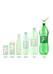 7UP  Carbonated Soft Drink  Plastic Bottle  2.28L