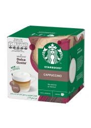 ستاربكس اقراص قهوة كابتشينو دولتشي غوستو، 12 كبسولة