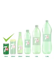 7UP Carbonated Soft Drink Can 155ml Pack of 15