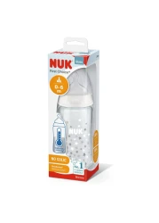 Nuk First Choice+ Glass No-Colic Feeding Bottle 25036C Multicolour 300ml