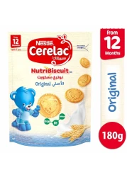 Nestle Cerelac NutriBiscuit Healthy Snack, Original, from 12 Months, 180g