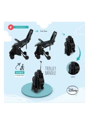 ديزني عربة أطفال مزينة بتصميم ميكي S101 بمقاس 48×82.5×100 سم