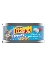 Purina Friskies Savoury Whitefish and Sardines Flavour Shreds Wet Food for Cat, 156g