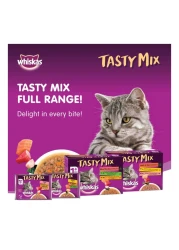 Whiskas Tasty Mix Mix of the Sea Collection Wet Cat Food 70g Pack of 12