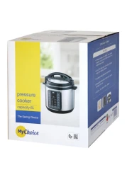 ماي تشويس طنجرة ضغط 6 لتر MPC-226 - فضي وأسود