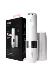 براون فيس ميني ماكينة إزالة شعر الوجه - أبيض FS1000