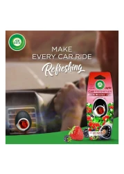 أيرويك مشبك التهوية معطر السيارة برائحة التوت الطازج - بني - 2.5 ملل