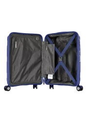 American Tourister Litevlo Double Wheels Spinner Expandable Hard Trolley Navy 55cm