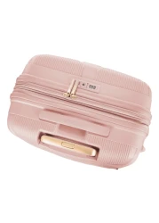 أميركان توريستر حقيبة سفر صلبة بعجلات إنستاغون سبينر باللون الخوخي الزهري 81 سم