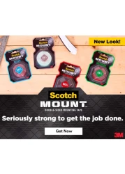 سكوتش شريط التركيب 410H بعرض 1 بوصة 60 بوصة (25.4 ملم × 1.52 متر).1 لفة / حزمة - شفاف