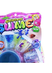 تي تي زي سلايم عجينة قابلة للتمدد وغير لاصقة مضيئة يمكنك صنعها بنفسك - أزرق