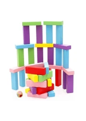 Merchant Ambassador Classic Games Tumblin' Tower Zenga Blocks Multicolour Pack of 54