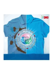 أومو 3 في 1 كبسولات سائل غسيل منظف إزالة البقع برائحة الأوكاليبتوس، 15 كبسولة حزمة من 2