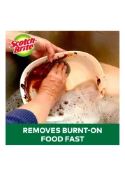 Scotch-Brite Stainless Steel Metal Spiral Scrubber Scouring Pad 6 PCS