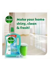 ديتول3X منظف أرضيات فعال ضد البكتيريا برائحة الأكوا المنعشة 3 لتر
