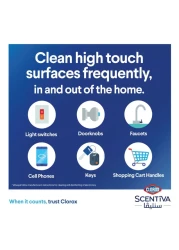 كلوركس سينتيفا مناديل مطهرة بجوز الهند وزنبق الماء، 75 منديلاً مبللًا