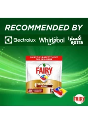 Fairy 1 Step Clean Plus Automatic Dishwasher Tablets Lemon Scent 20 Tablets 