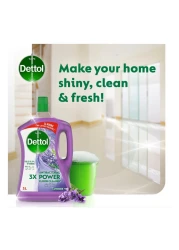 Dettol 3x Antibacterial Power Floor Cleaner Lavender 3L Pack of 2