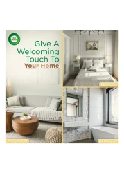 إيرويك فريشماتيك معطر جو بخاخ تلقائي برائحة حبوب الفانيليا البيضاء مع إعادة تعبئة - أبيض، 250 ملل