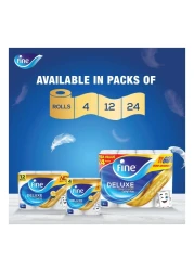Fine Deluxe Toilet Paper 3 Ply 12 Rolls