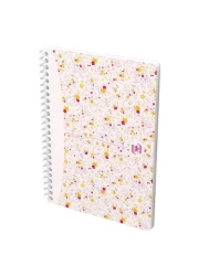 Oxford Spiral Wired Notebook Floral Assorted 148x210mm 120 Pages