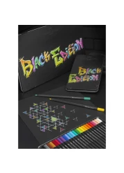 فابر كاستيل أقلام رصاص ملونة بلاك إديشن 24 قطعة -متعددة الألوان-