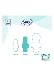 صوفي فوط صحية أصلية مضادة للبكتيريا رقيقة بأجنحة كبيرة -أبيض- 52 فوطة