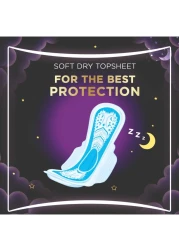 Always Dreamzz Pad Clean And Dry Maxi Thick Heavy Night Long Sanitary Pads With Wings White 20 Pads
