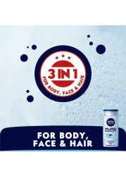 NIVEA MEN 3in1 Shower Gel Body Wash Pure Impact Fresh Scent 250ml