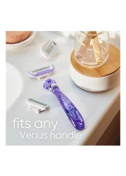 Gillette Venus Swirl Razor Blade Refills Purple 4 PCS