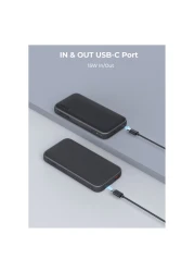 Aukey Power Bank Grey 10000mAh 15W