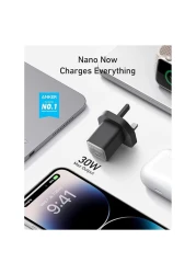 Anker Nano USB-C Port Wall Charger Black 30W