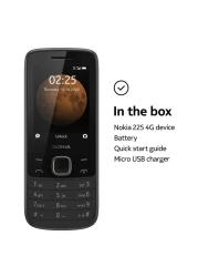 Nokia 225 64MB 128MB Dual SIM 4G Mobilephone Black