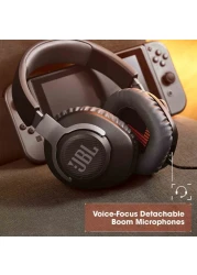 JBL Quantum 100 Gaming Headphone Over-Ear With a Detachable Voice-Focus Boom Mic Black