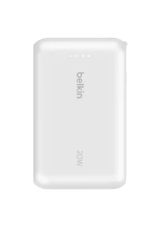 Belkin BoostCharge Power Bank with Integrated Cable White 10000mAh 20W