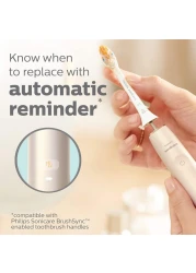 فيليبس آي 3 بريميوم سونيك الكل في واحد HX9092 رؤوس بديلة لفرشاة الأسنان بقياس موحد 2 قطع - أبيض