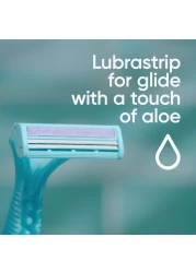 جيليت سيمبلي فينوس 2 موس حلاقة للإستعمال مرة واحدة _أزرق 12 أمواس حلاقة