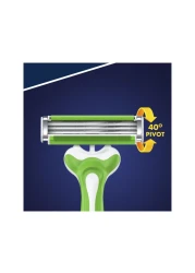 Gillette Blue 3 Sensitive Disposable Green 3 Razors