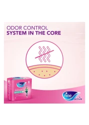 فاين أكتيف حفاضات للنساء بعد الولادة مقاس كبير، حزمة من 12 حفاضة قابلة للسحب