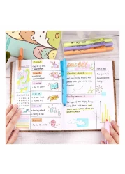 وايتك أقلام تحديد قابلة للسحب متنوعة 12 قطعة