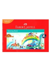 Faber Castell Colour Pencils 12 PCS with Wax Crayons 12 PCS and Fibre-Tip Colour Markers 12 PCS and 120 GSM Drawing Book
