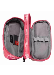 Wenger 2 Compartment Pencil Case Pink 23cm