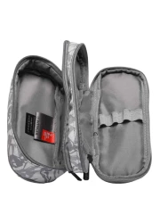 Wenger 2 Compartment Pencil Case Grey 23cm