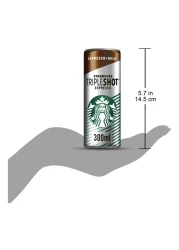 Starbucks Tripleshot Espresso Coffee Drink, 300ml Pack of 4