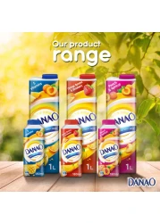 Danao Orange Banana And Strawberry Juice Drink With Milk 180ml Pack of 6