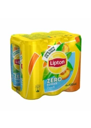 Lipton Zero Sugar Peach Iced Tea 320ml Pack of 6