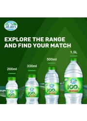 Al Ain Low Sodium Drinking Water Recycled Pet Plastic Bottle 500ml Pack of 12