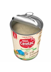 Nestle Cerelac Infant Cereal Tin, Rice and Vegetable Mix, from 6 Months, 350g